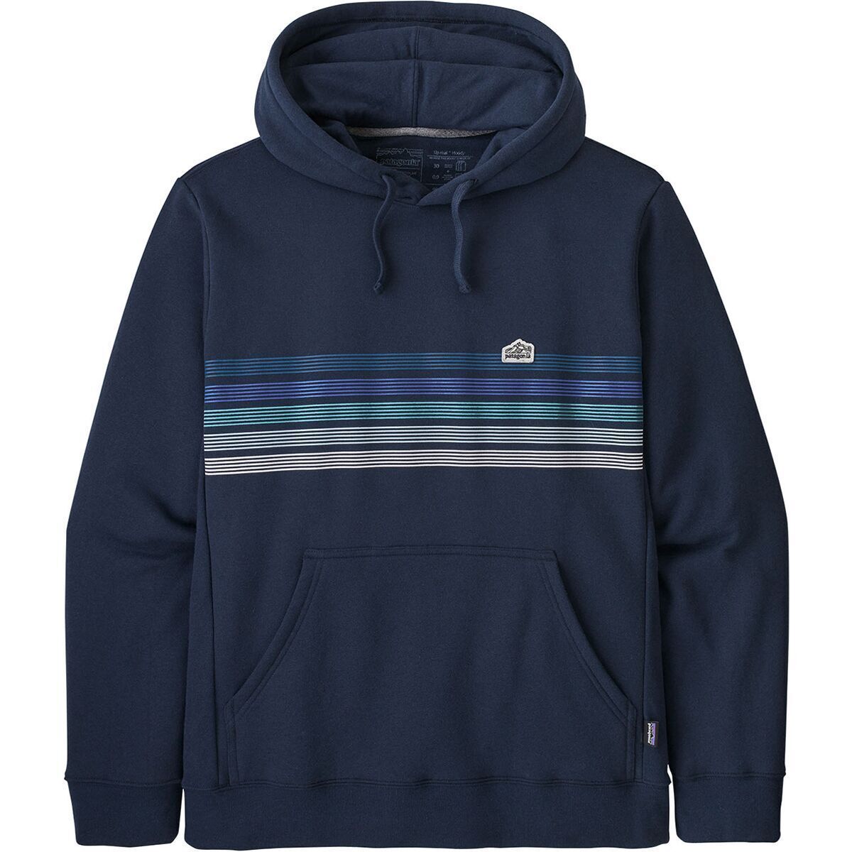 Patagonia Line Logo Ridge Stripe Uprisal Hoodie New Navy, XS
