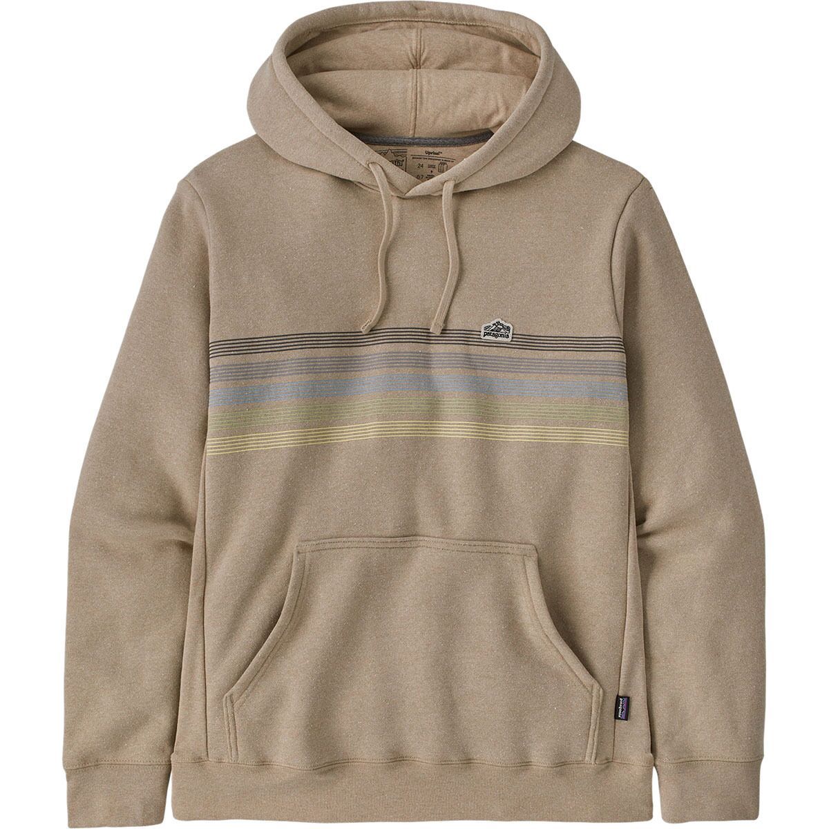 Patagonia Line Logo Ridge Stripe Uprisal Hoodie Oar Tan, L