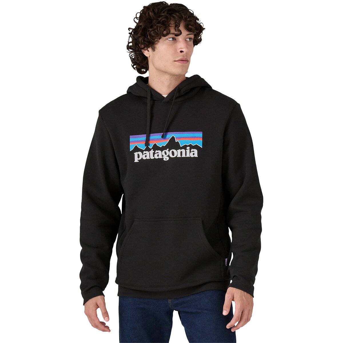 Image of Patagonia P-6 Logo Uprisal Hoodie Black, XL