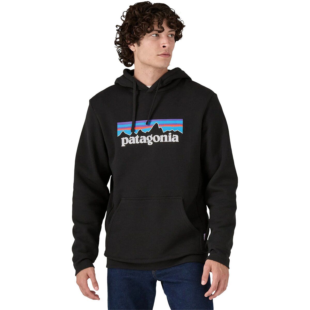 Image of Patagonia P-6 Logo Uprisal Hoodie Black, S