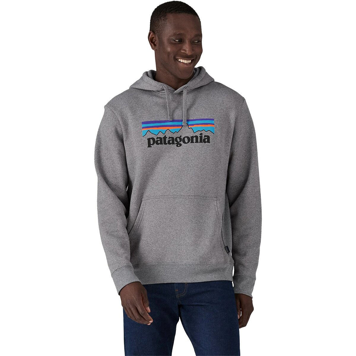 Image of Patagonia P-6 Logo Uprisal Hoodie Gravel Heather, XL