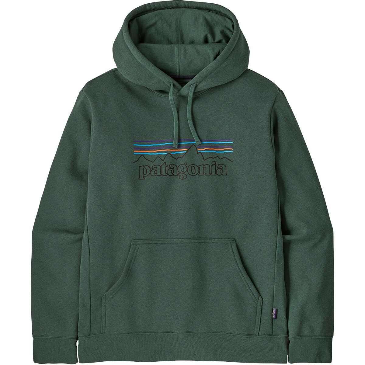 Image of Patagonia P-6 Logo Uprisal Hoodie P-6 Outline/Canopy Green, L