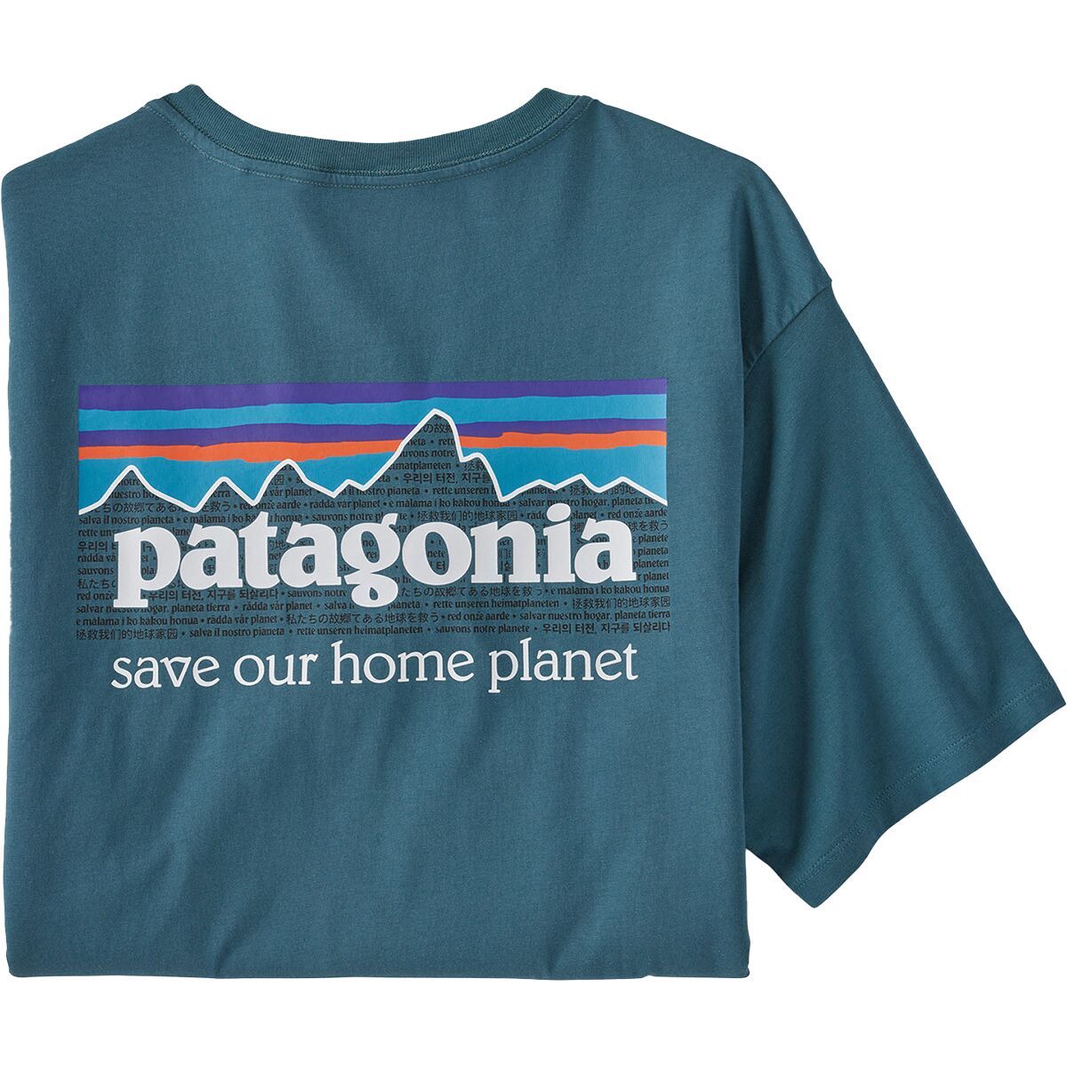 Patagonia P-6 Mission Organic T-Shirt - Men's Abalone Blue, S