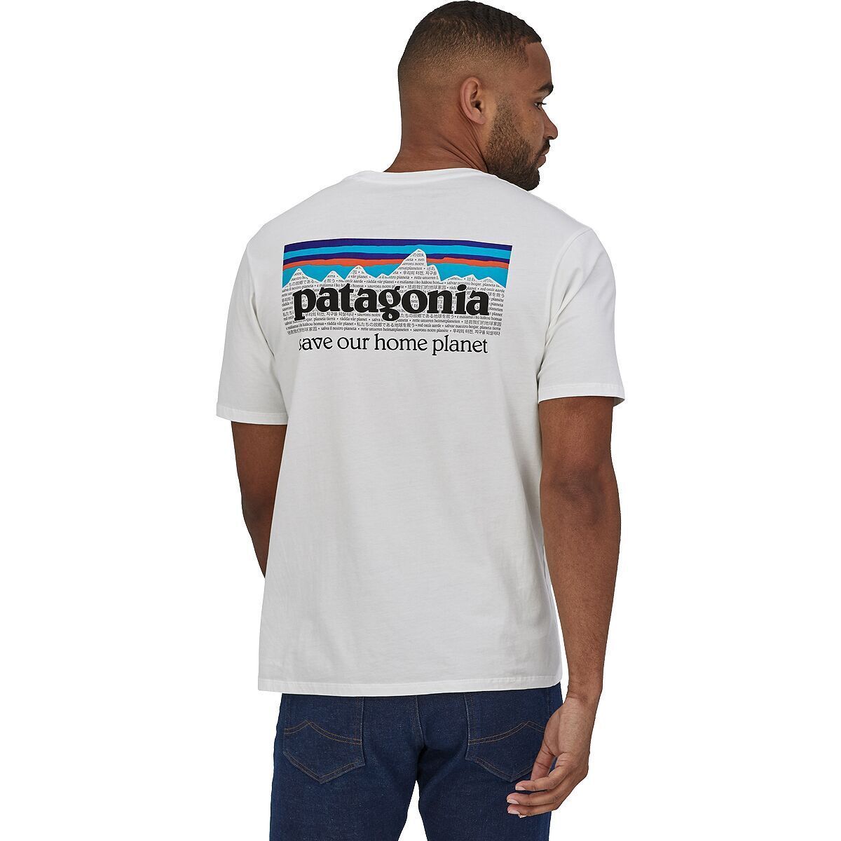Patagonia P-6 Mission Organic T-Shirt - Men's White, M