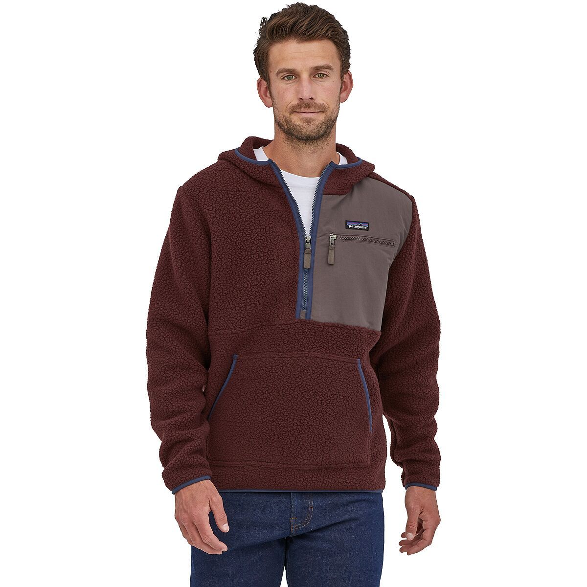 Patagonia Retro Pile Pullover - Men's Dark Ruby, M