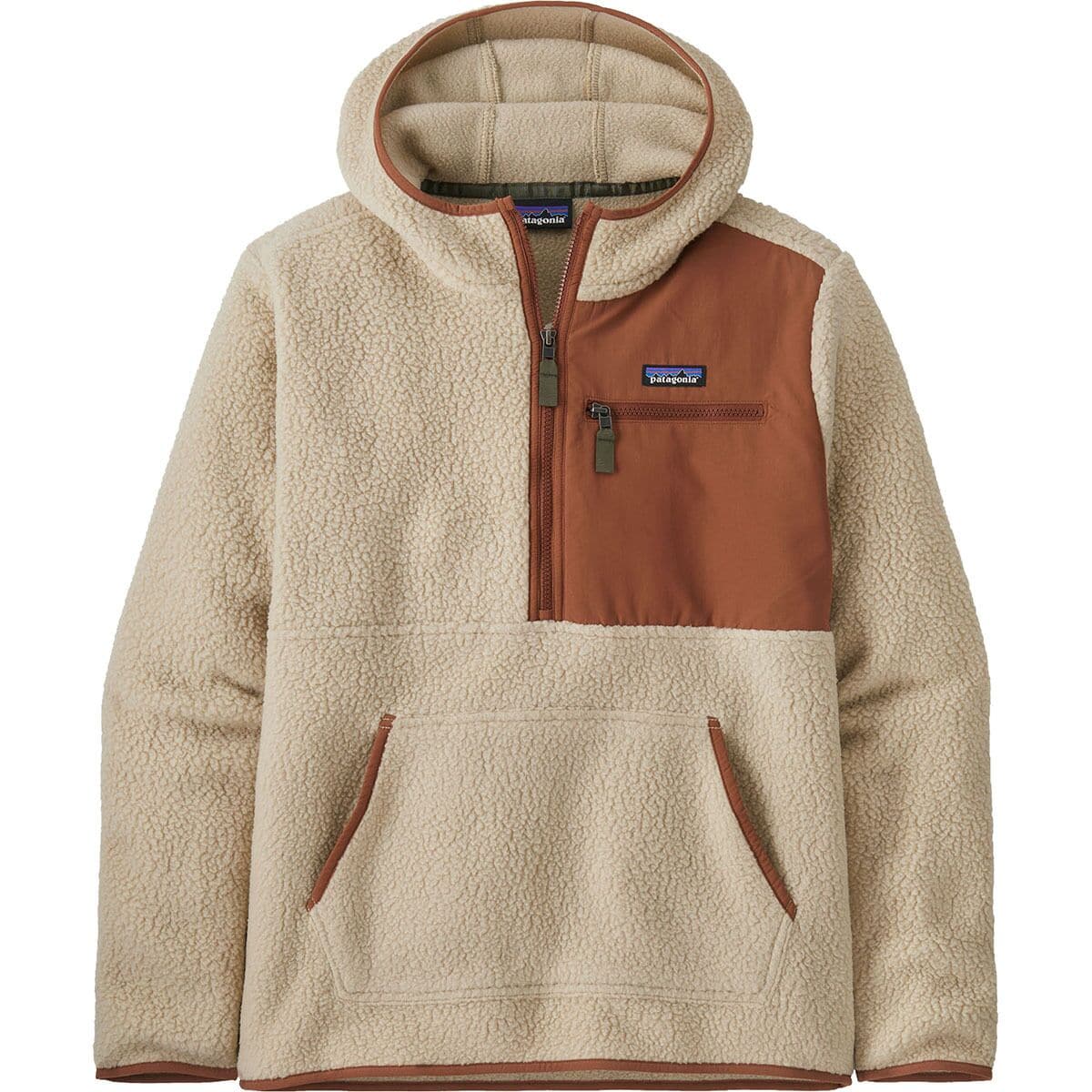 Mens retro pile pullover top