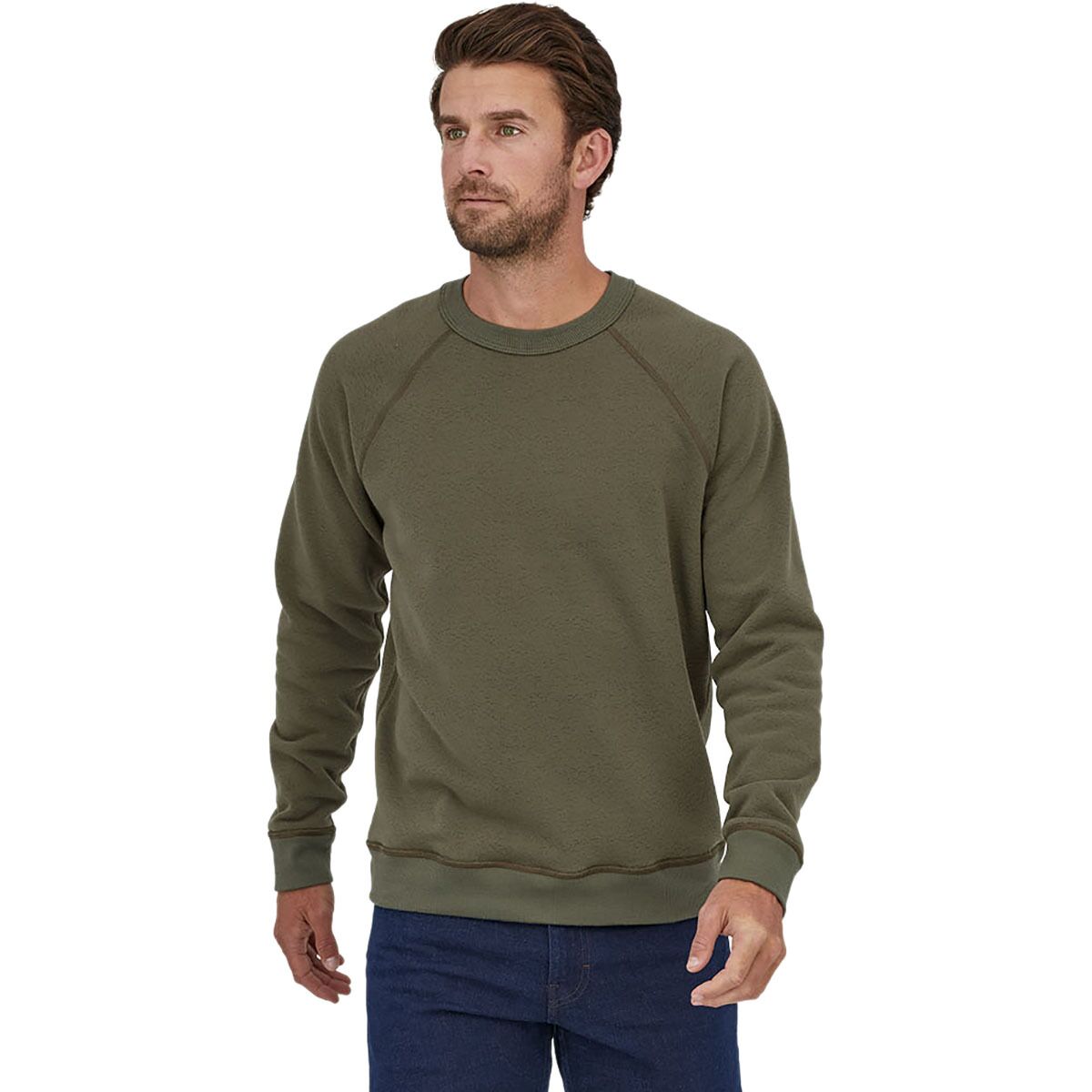 patagonia reversible shearling crew sweatshirt