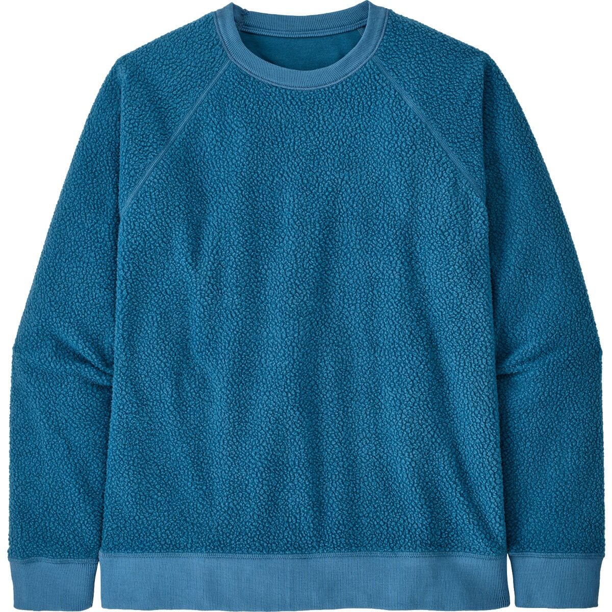 Patagonia Reversible Shearling Crew Sweatshirt - Men's Wavy Blue, XL