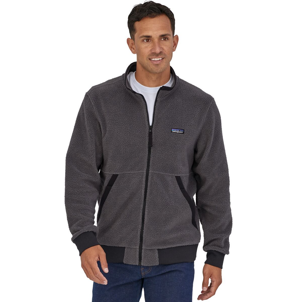 Patagonia Shearling Jacket - Men's Forge Grey, L