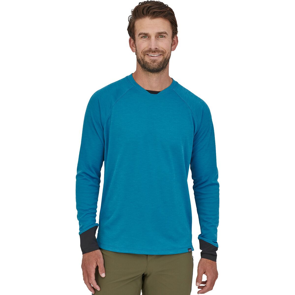 Image of Patagonia Dirt Craft Long Sleeve Jersey - Men's Anacapa Blue, XS