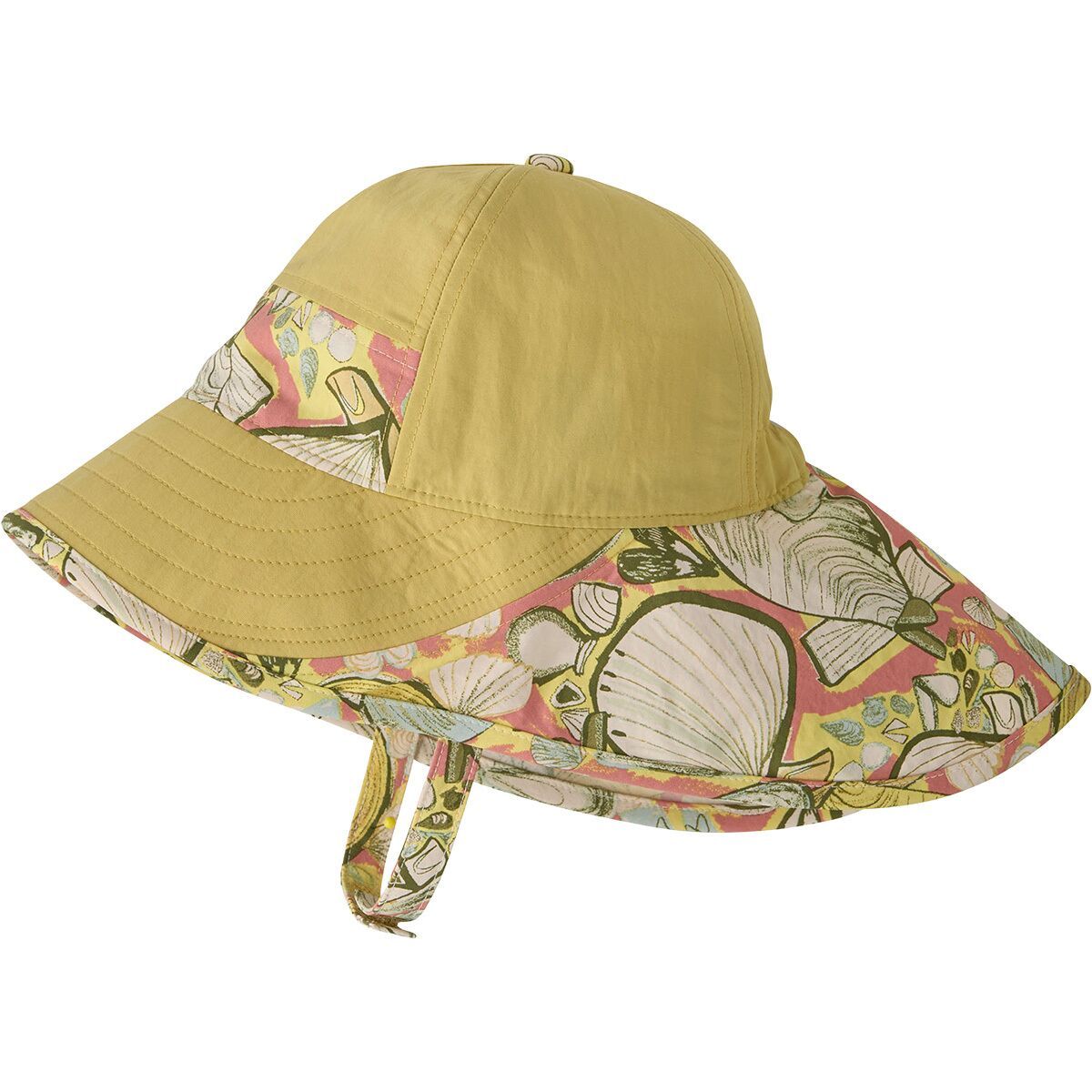 Image of Patagonia Baby Block-the-Sun Hat - Kids' Limestone Yellow, 24M