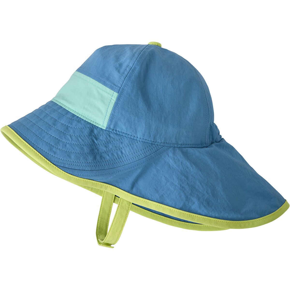 Image of Patagonia Baby Block-the-Sun Hat - Kids' Shore Blue, 12M