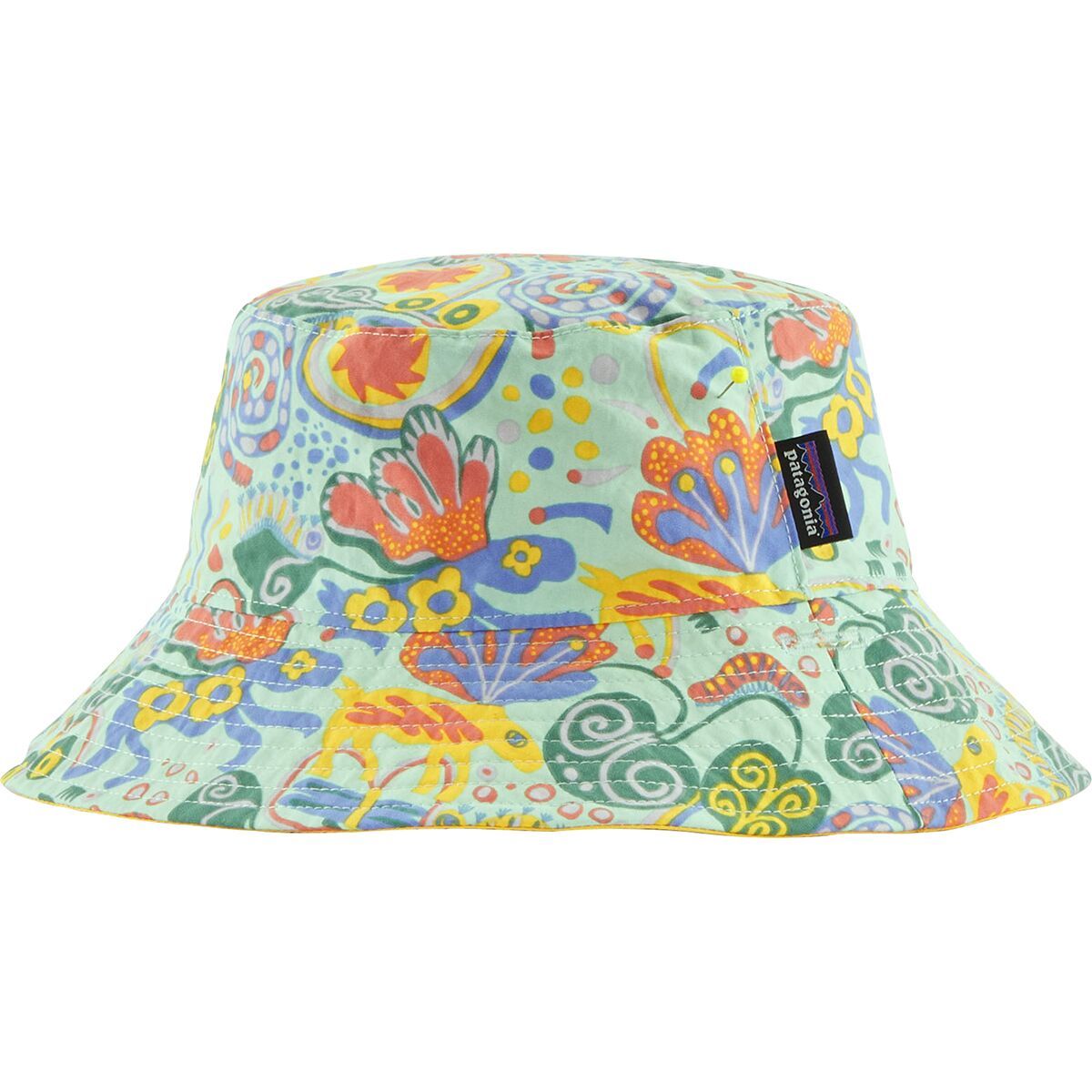 Patagonia Baby Sun Bucket Hat - Kids' Meadow Moose: Rinsed Green, 24M