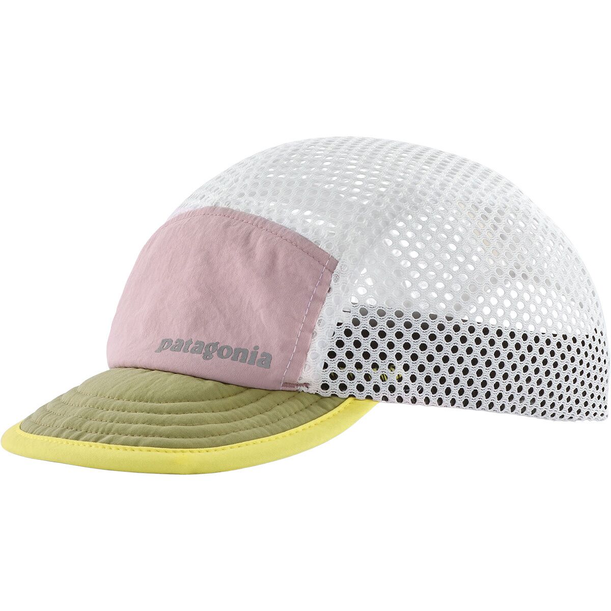 Vintage Patagonia Duckbill Cap Hat Yellow Green 4 Panel Marble Print 2002 52060 Review: Patagonia Duckbill Cap - Black Sheep Adventure Sports main image 3