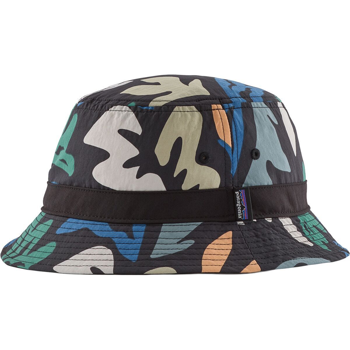 Image of Patagonia Wavefarer Bucket Hat Kaleido: Black, S
