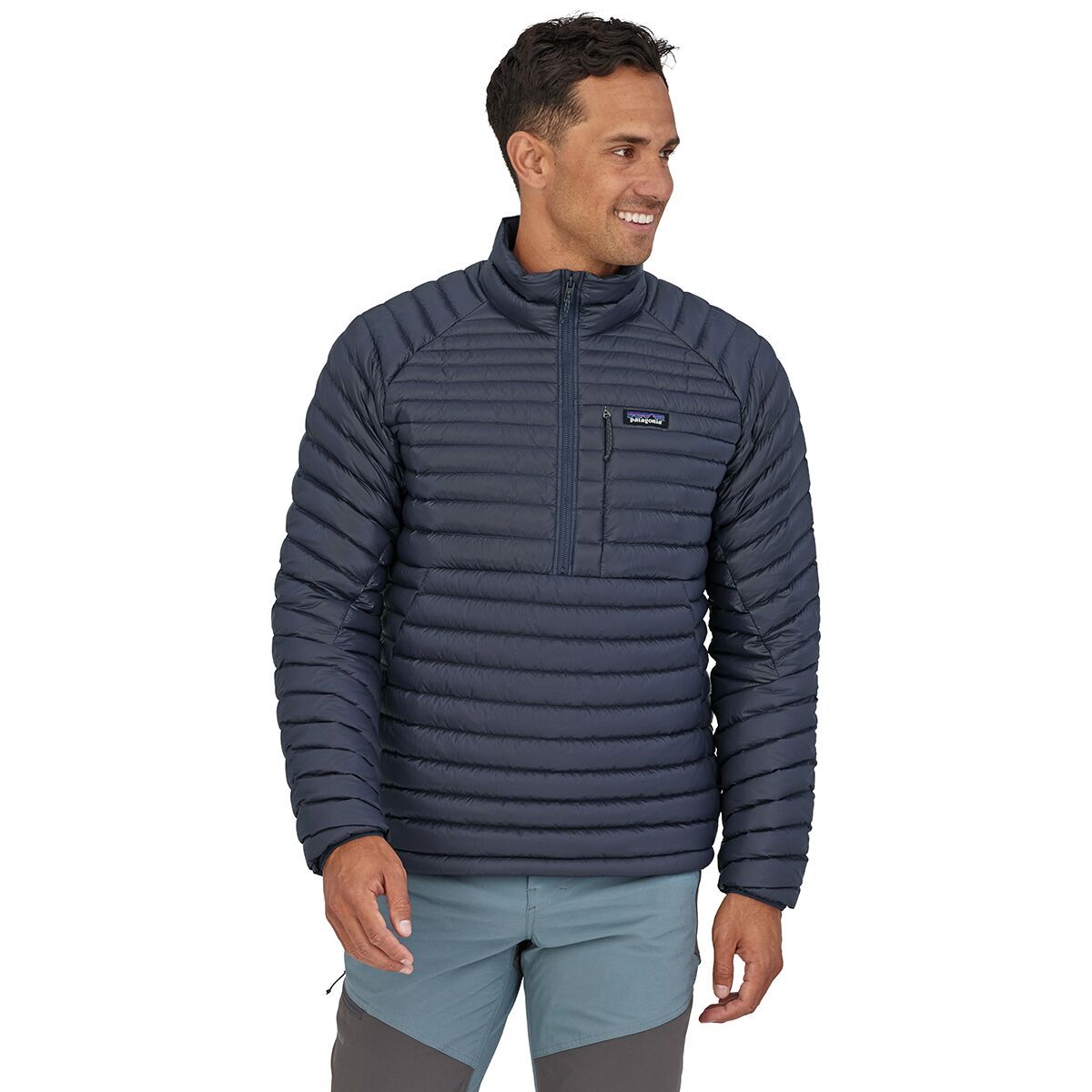 Patagonia AlpLight Down Pullover Jacket - Men's Smolder Blue, XXL