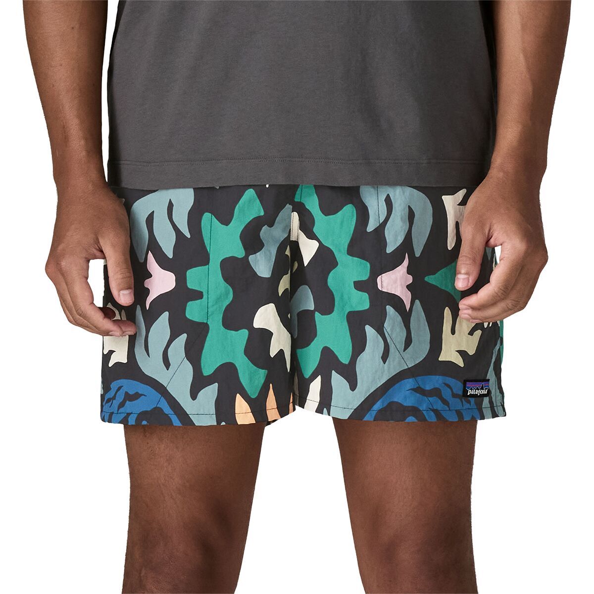Image of Patagonia Baggies 5in Short - Men's Kaleido: Black, M