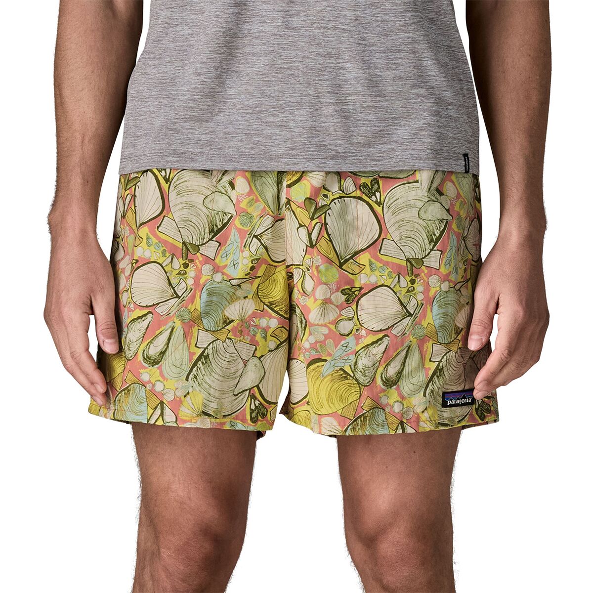 Image of Patagonia Baggies 5in Short - Men's Shelly Shelly: Mellow Melon, L