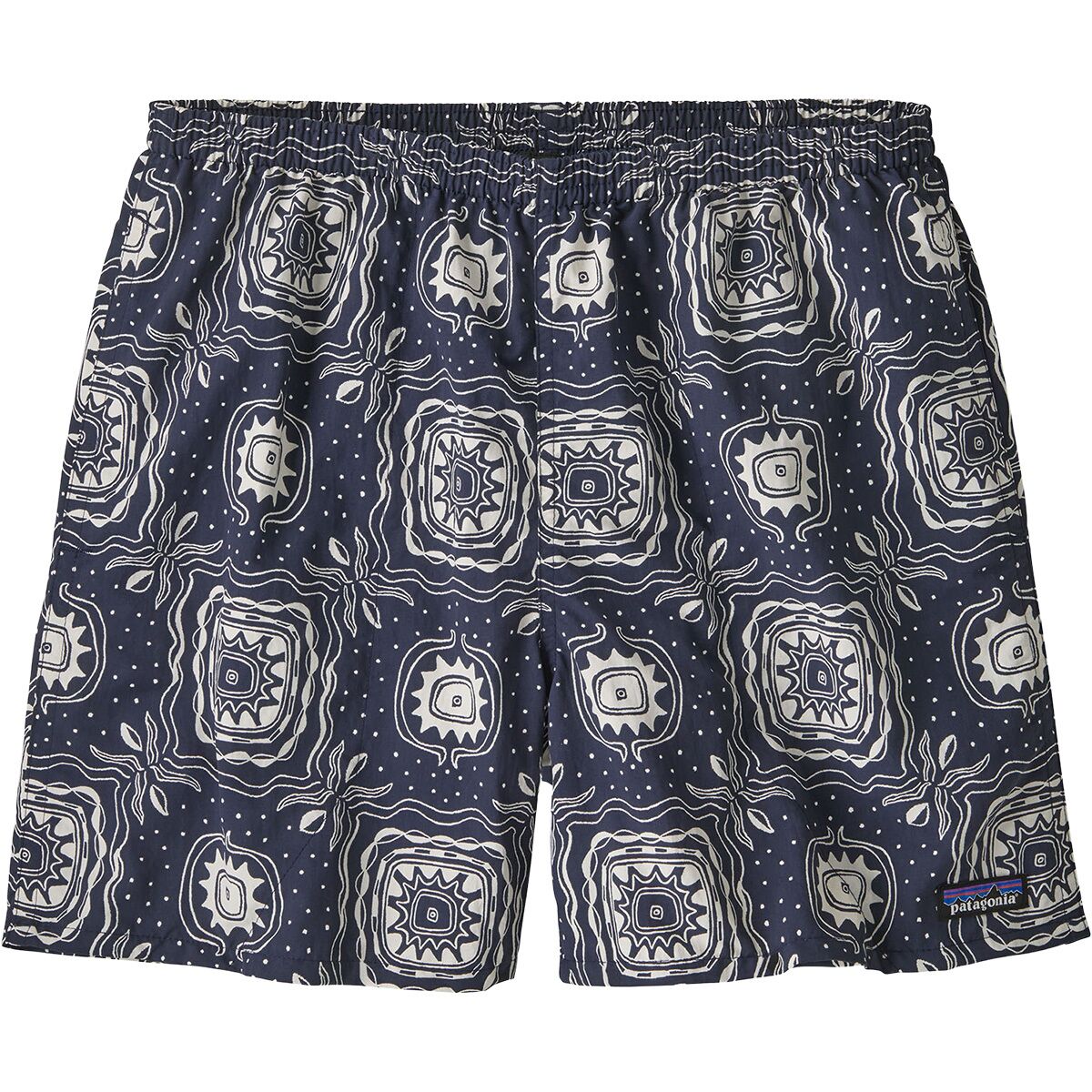 Image of Patagonia Baggies 5in Short - Men's Solar Blocks/New Navy, S