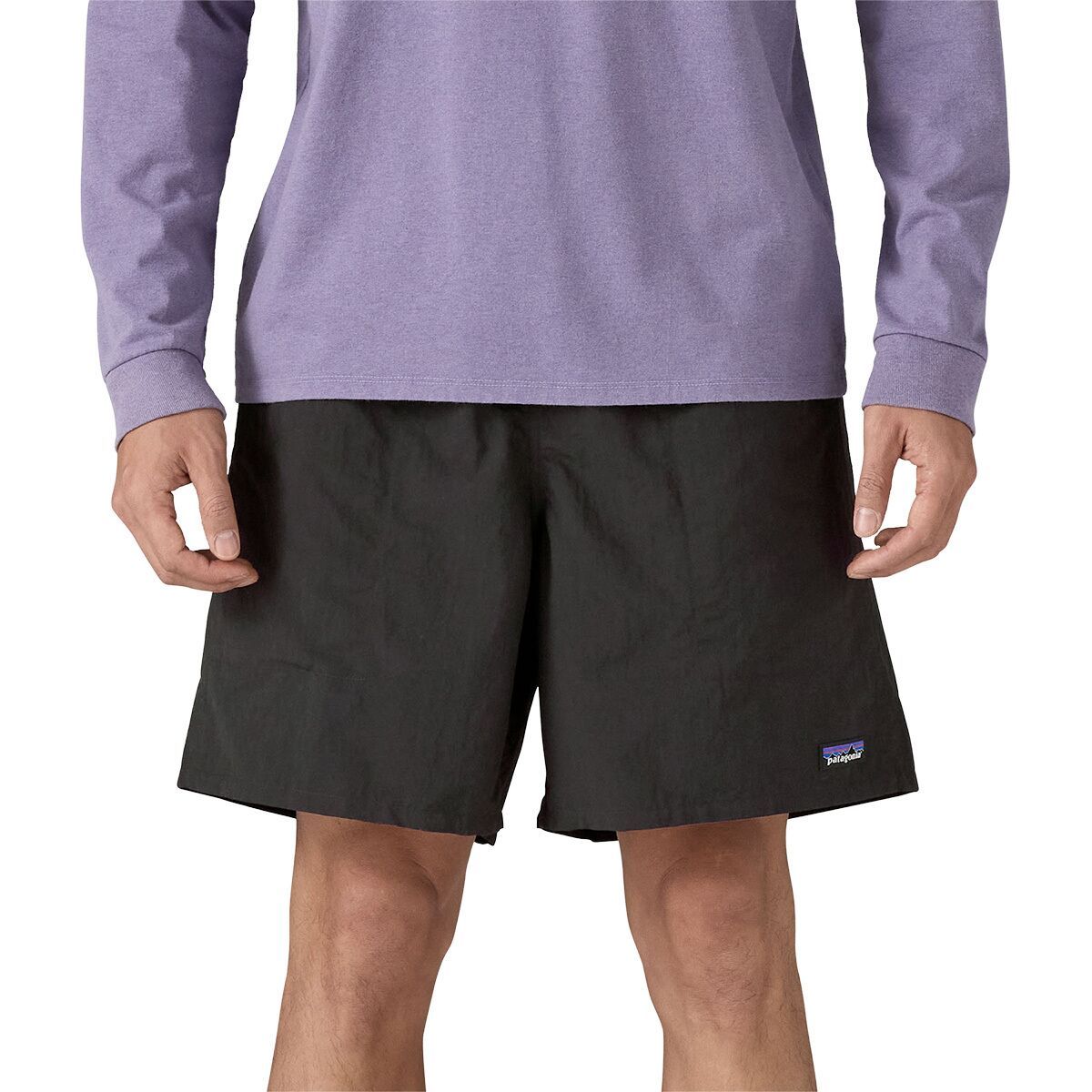 Image of Patagonia Baggies 7in Short - Men's Black w/Black, M
