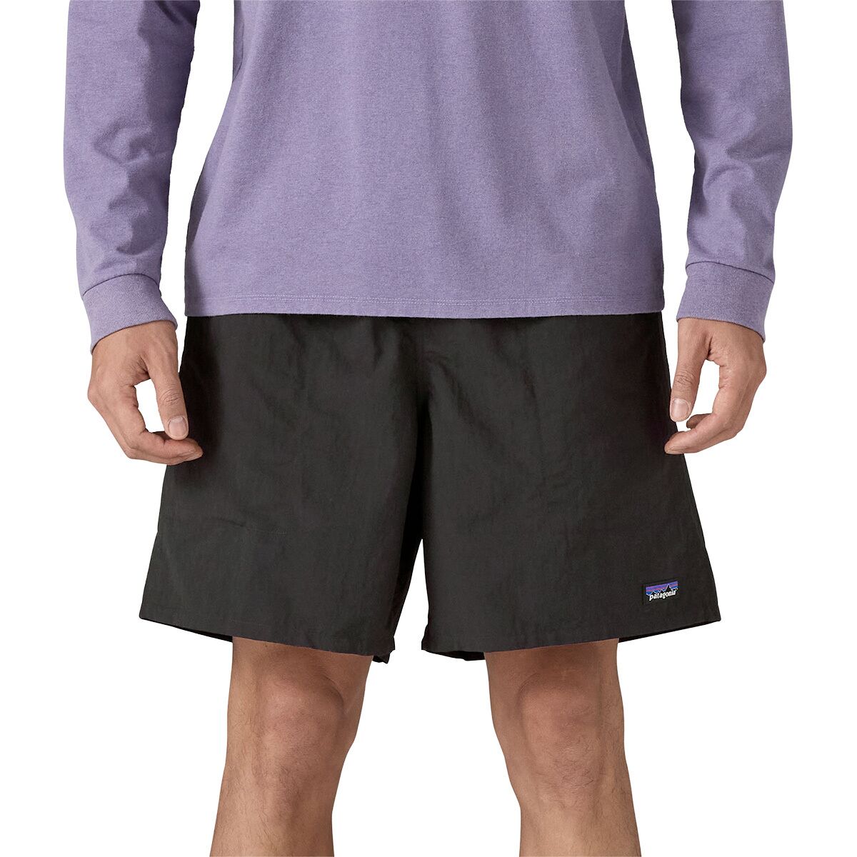 Image of Patagonia Baggies 7in Short - Men's Black w/Black, S