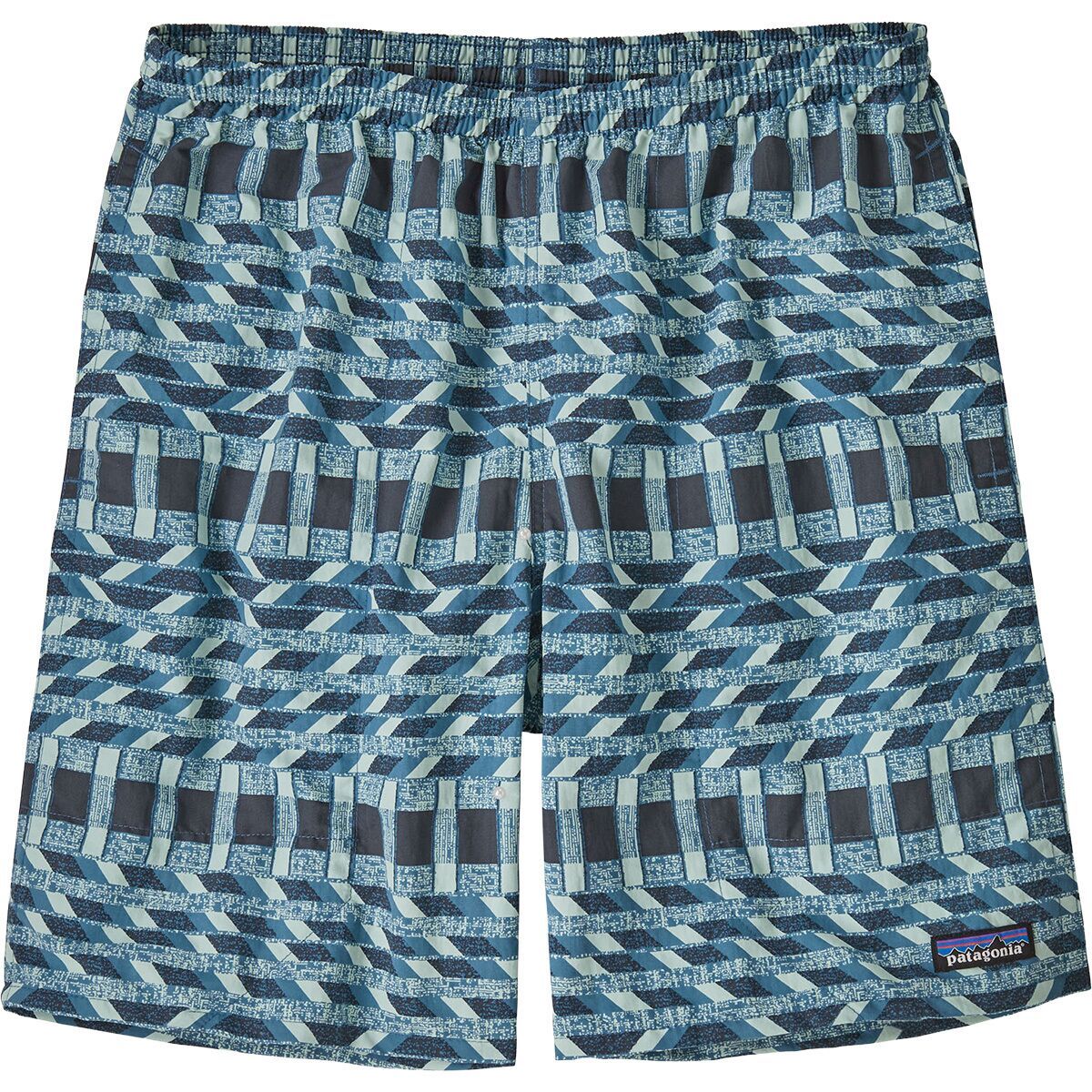 Image of Patagonia Baggies 7in Short - Men's Climbing Stripe: Still Blue, S