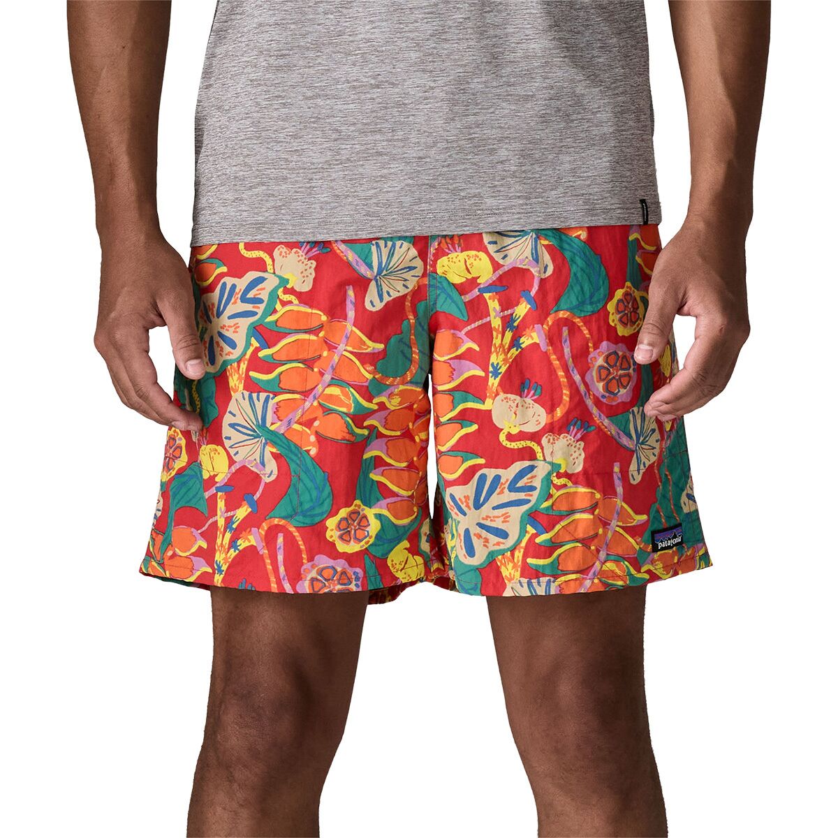 Image of Patagonia Baggies 7in Short - Men's Tropiclimb: Hot Ember, L