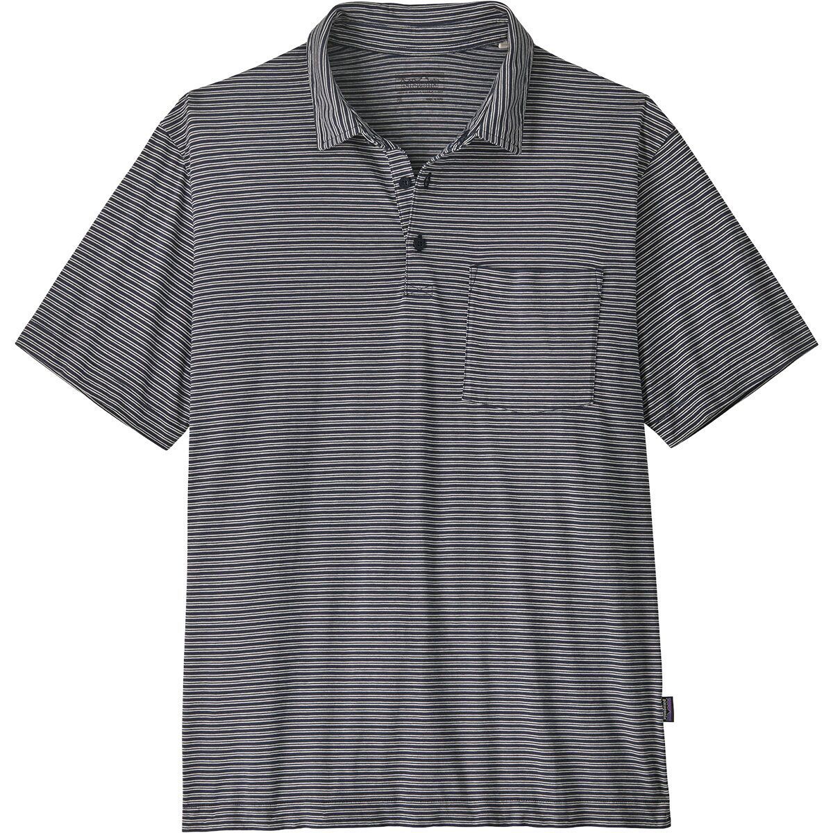 Image of Patagonia Organic Cotton Lightweight Polo - Men's Twin Rope: New Navy, S