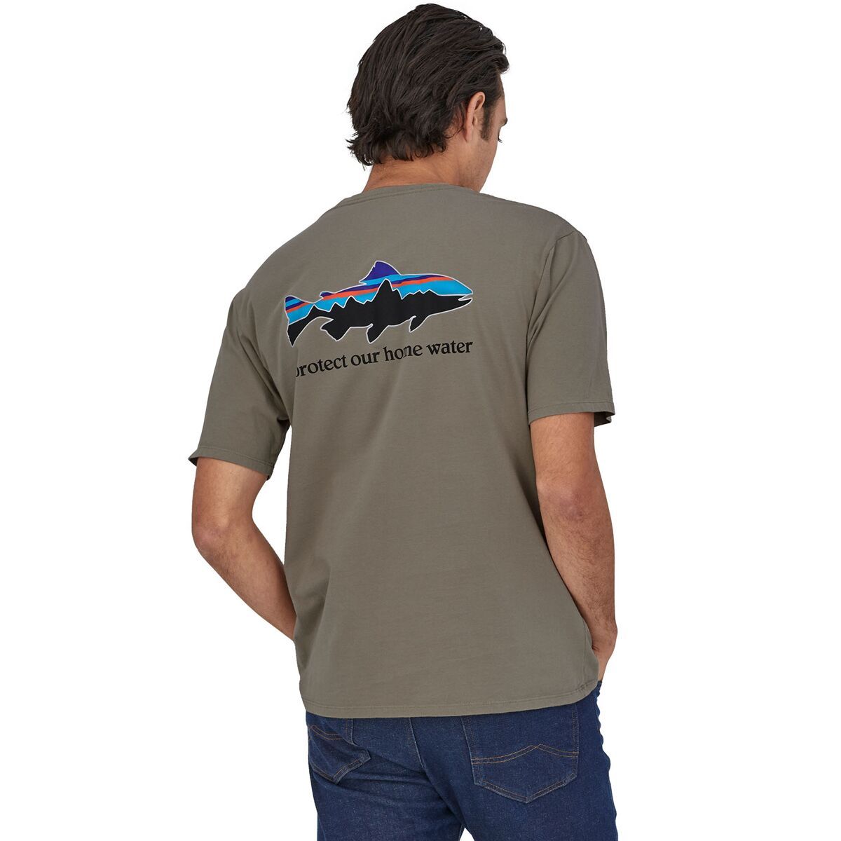 Patagonia Home Water Trout Organic T-Shirt - Men's Garden Green, S
