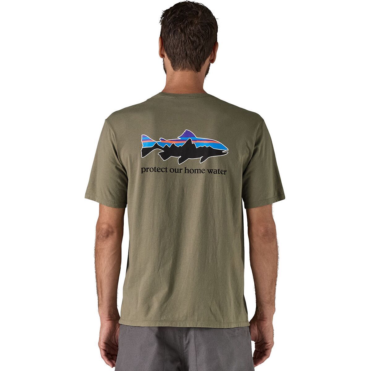 Image of Patagonia Home Water Trout Organic T-Shirt - Men's River Rock Green, XXL