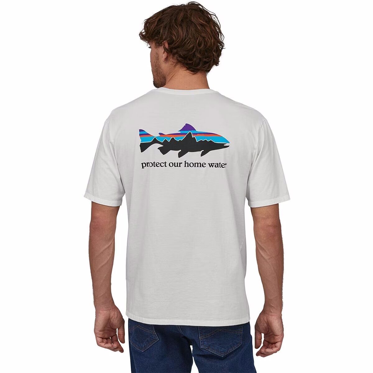 Image of Patagonia Home Water Trout Organic T-Shirt - Men's White, XXL