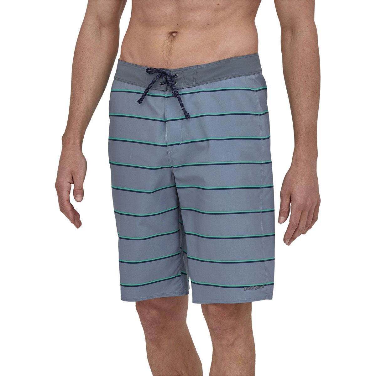 Patagonia Hydropeak 21in Boardshort - Men's Stranded Stripe/Light Plume Grey, 28