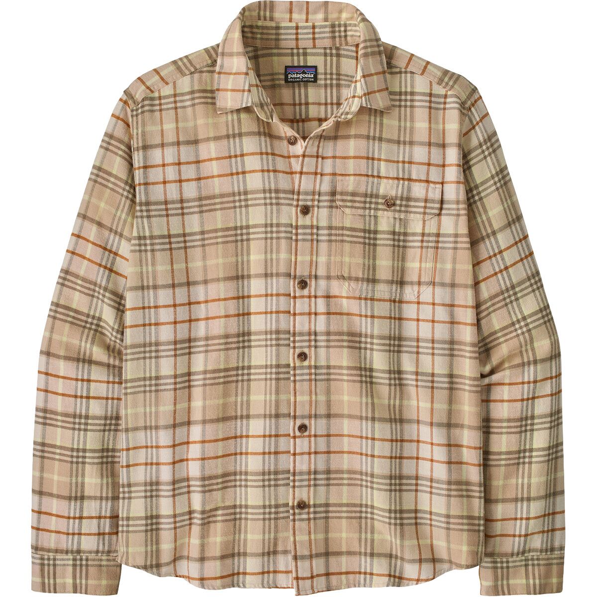 Image of Patagonia Long-Sleeve Cotton in Conversion Fjord Flannel Shirt - Men's Depth/Natural, L