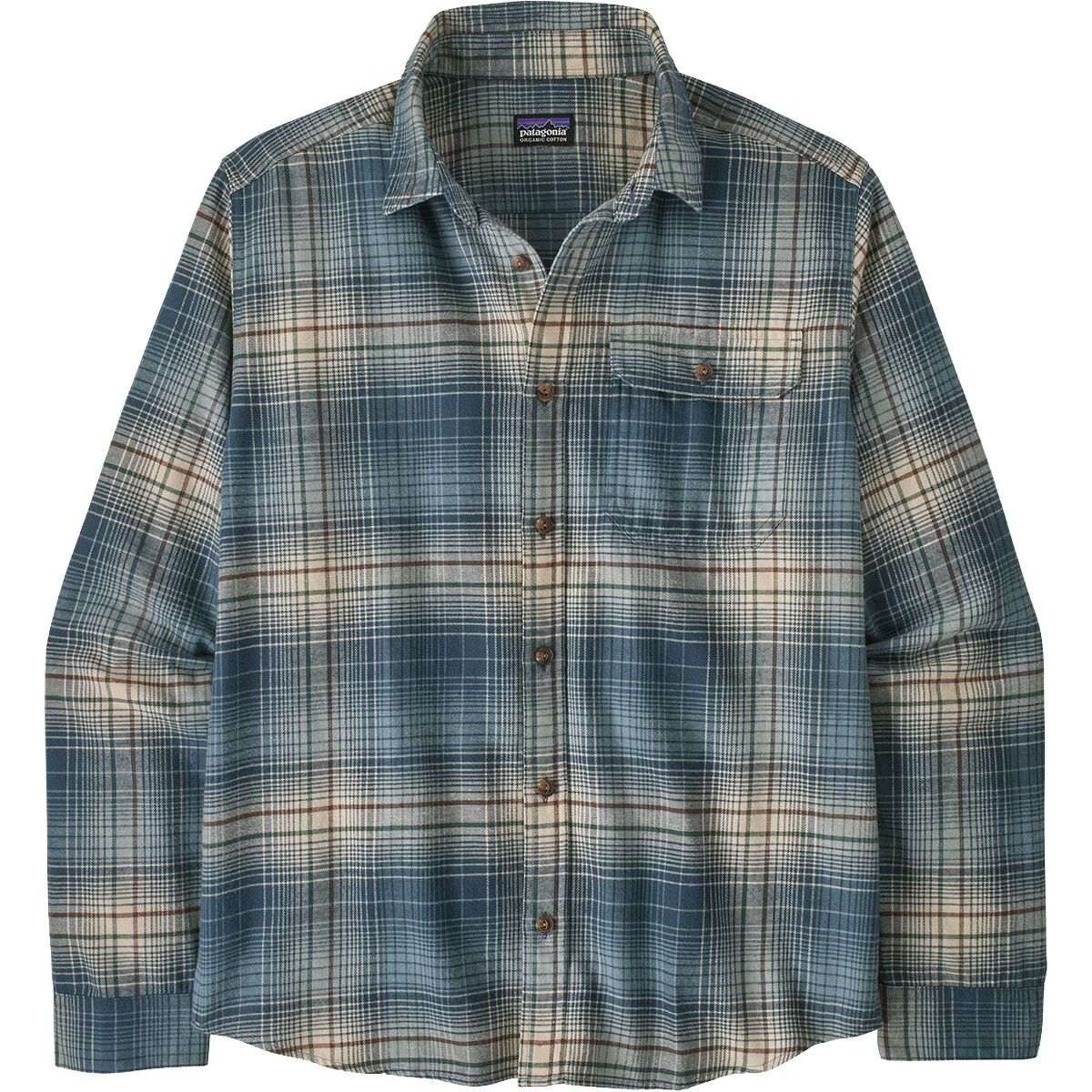 Image of Patagonia Long-Sleeve Cotton in Conversion Fjord Flannel Shirt - Men's Melting Ombre/Summit Blue, M