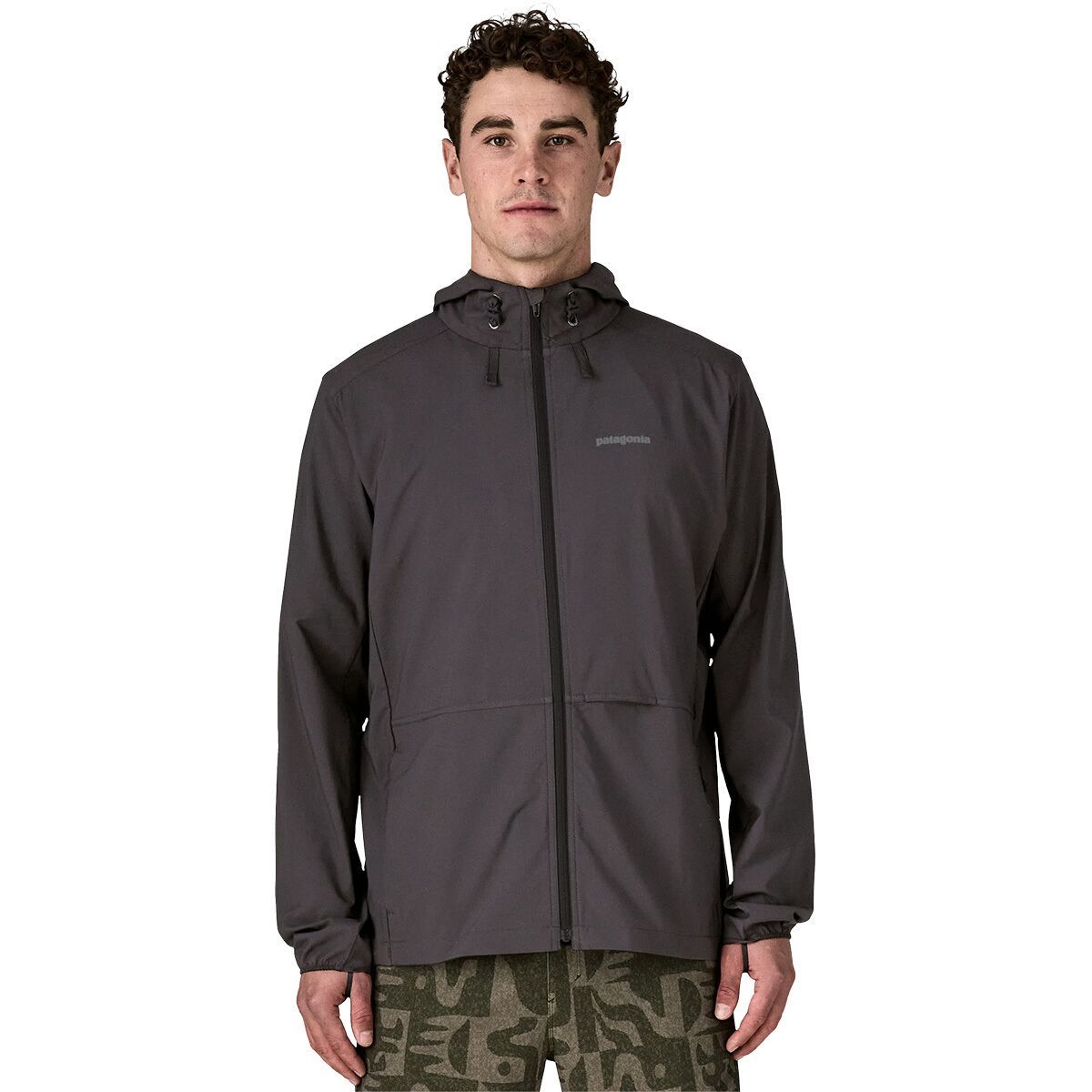 Image of Patagonia Stretch Terre Planing Hooded Jacket - Men's Black, XL
