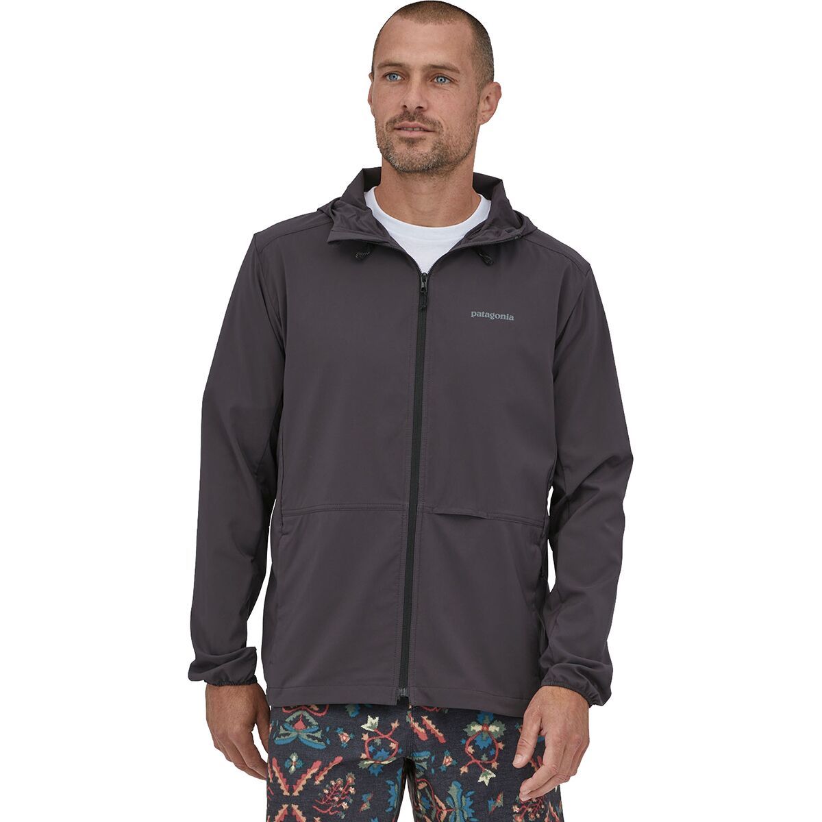 Image of Patagonia Stretch Terre Planing Hooded Jacket - Men's Ink Black, S