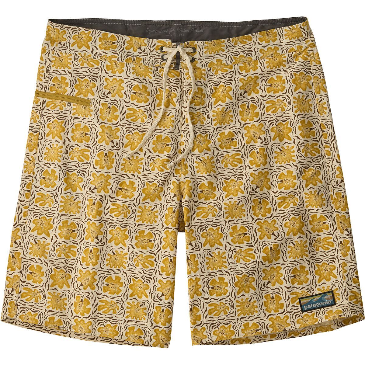 Image of Patagonia Wavefarer 19in Boardshort - Men's Future Flowers: Natural, 36