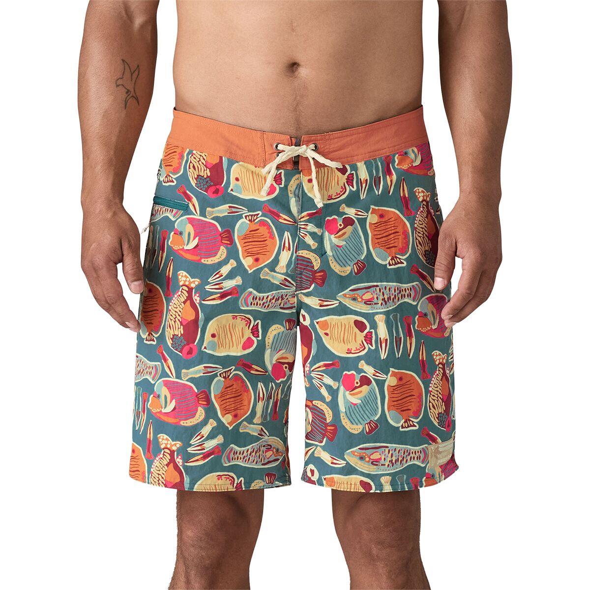 Image of Patagonia Wavefarer 19in Boardshort - Men's Wrasse: Wetland Blue, 30