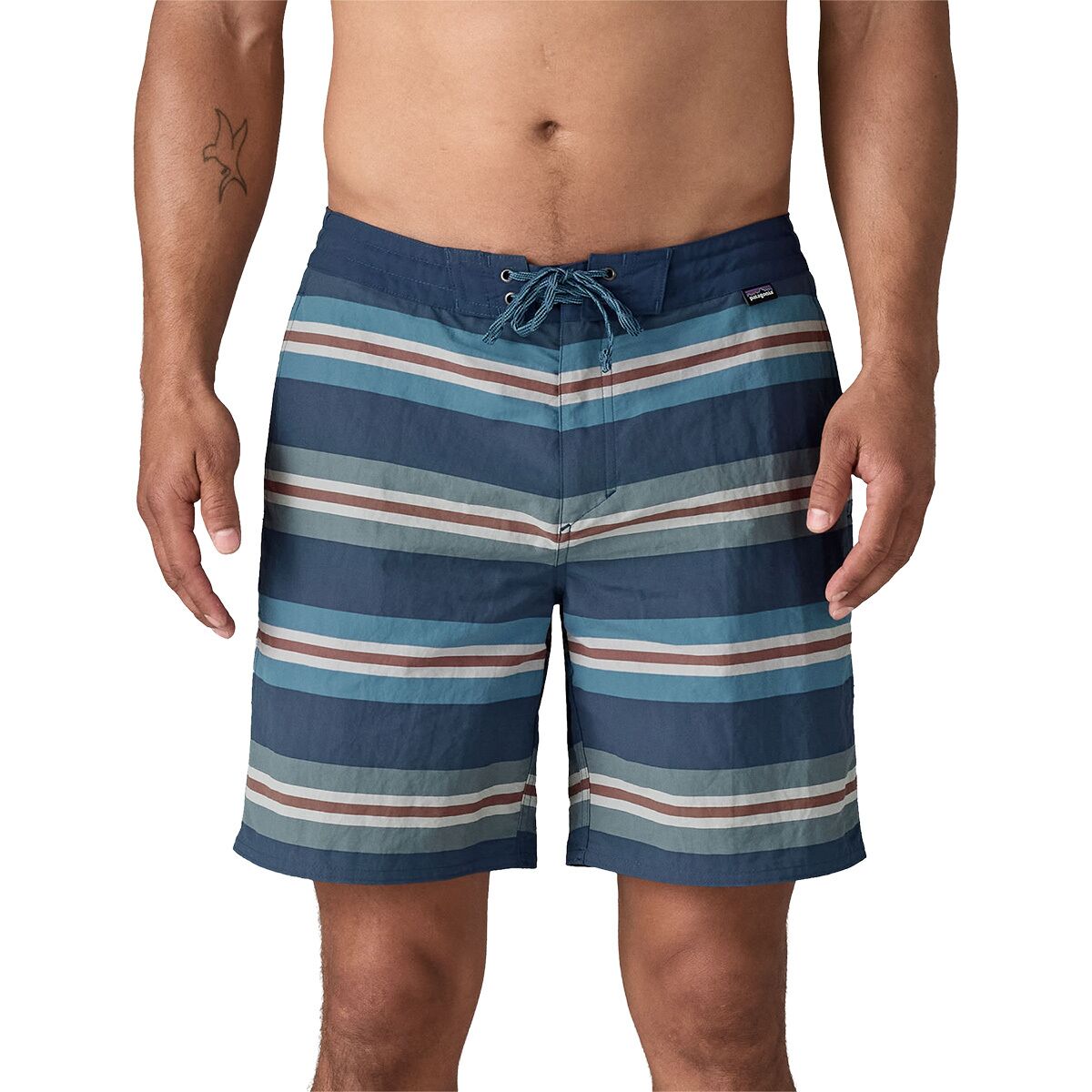 Image of Patagonia Wavefarer Hybrid 18in Walk Short - Men's Southern Swell: Tidepool Blue, 32