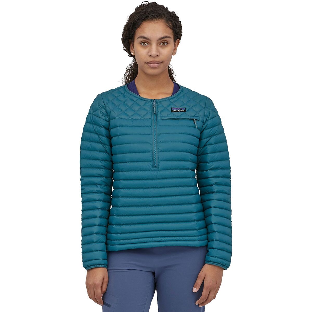 Image of Patagonia AlpLight Down Pullover - Women's Wavy Blue, XS