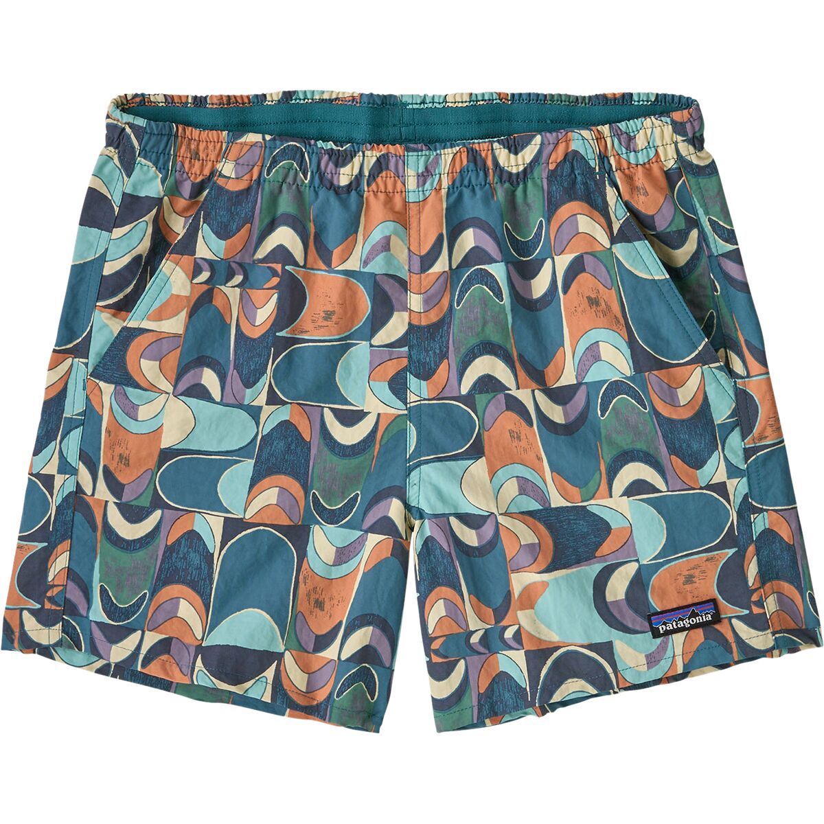 Image of Patagonia Baggies 5in Short - Women's Swallowtail Geo: Still Blue, L