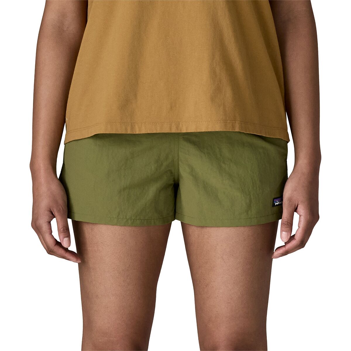 Image of Patagonia Barely Baggies 2.5in Short - Women's Caper Green, M