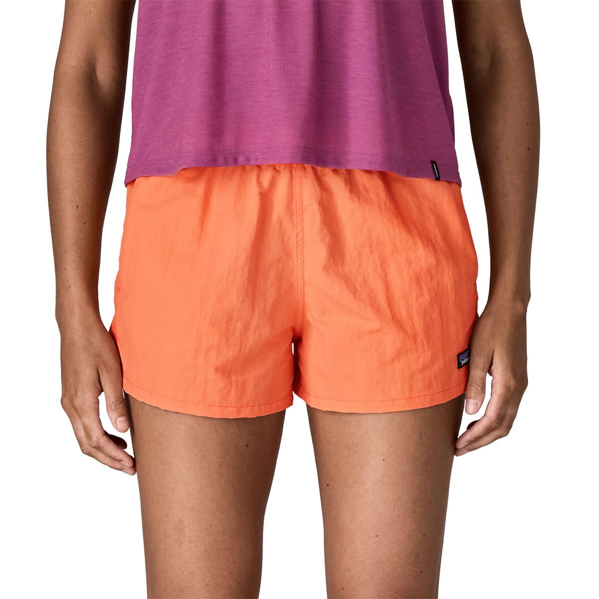 Image of Patagonia Barely Baggies 2.5in Short - Women's Peach Sherbet, M