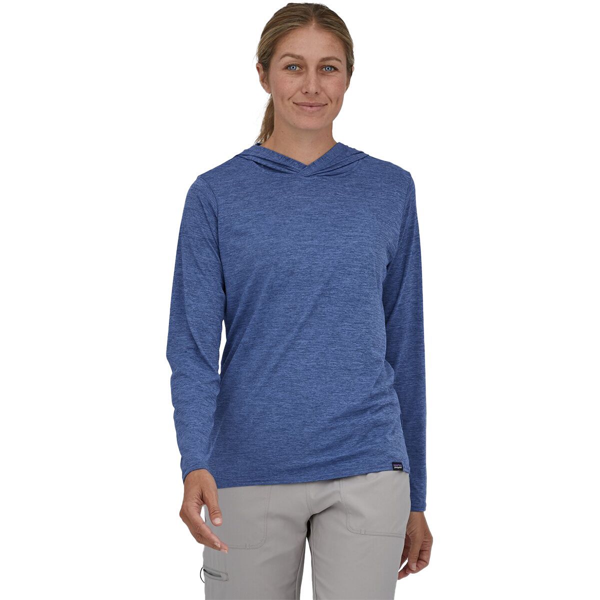 Patagonia Capilene Cool Daily Graphic Hoodie - Women's Wild Waterline/Current Blue X-Dye, XS