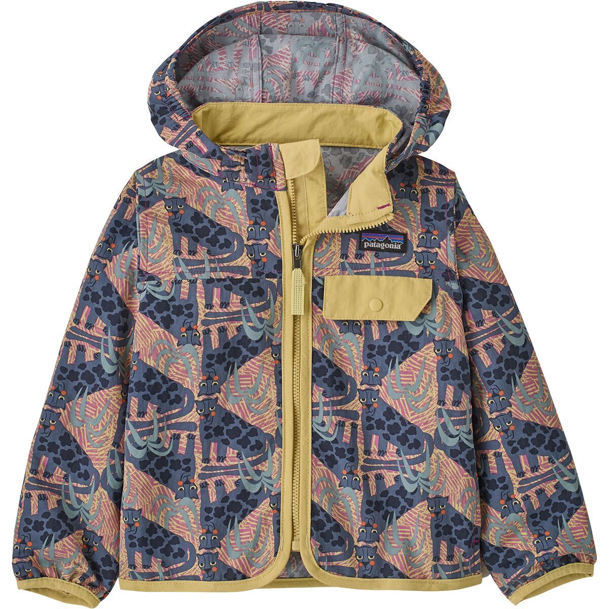 Image of Patagonia Baby Baggies Jacket - Toddlers' Jaggy: Faded Magenta, 4T
