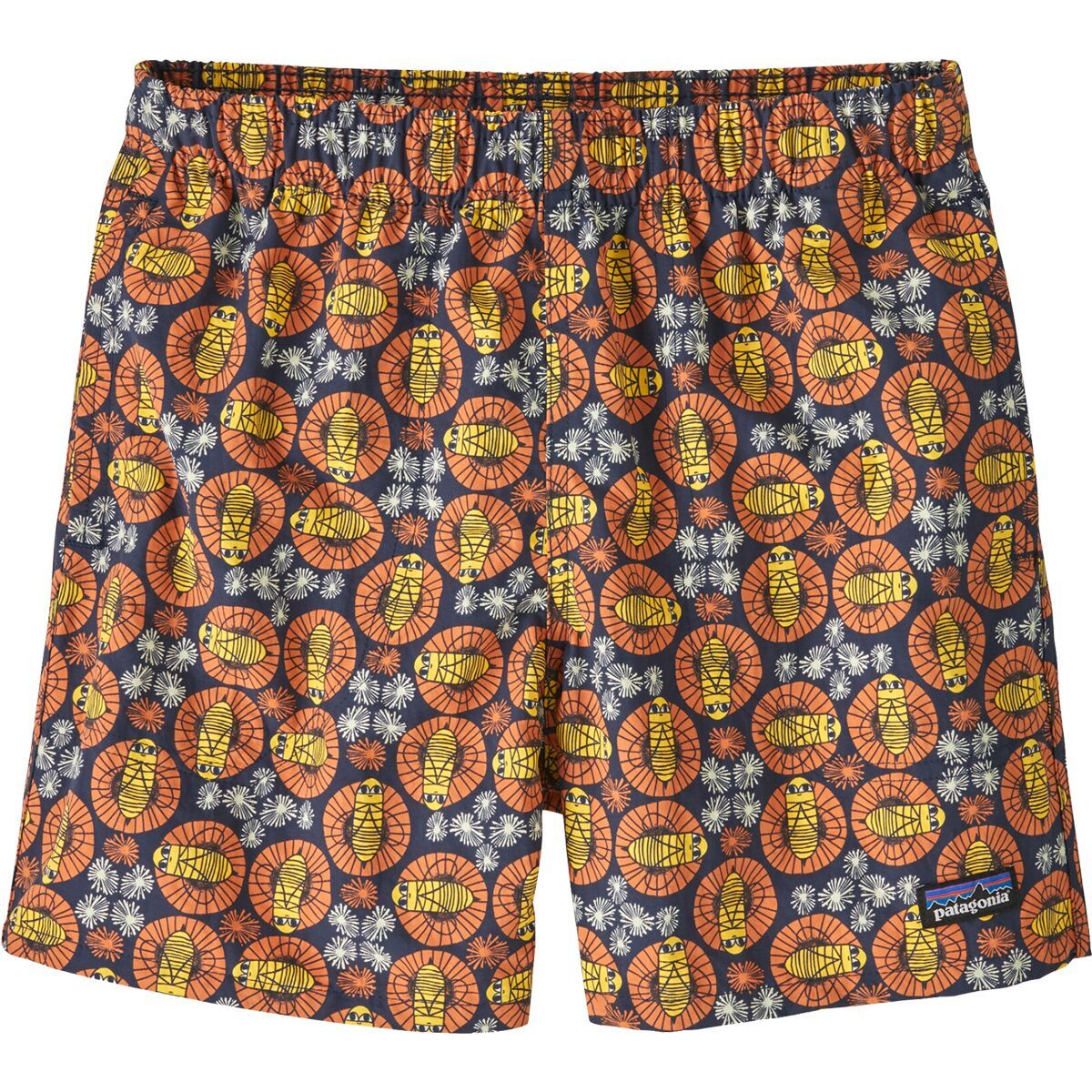 Image of Patagonia Baggies 5in Short - Kids' Bee You: New Navy, XS