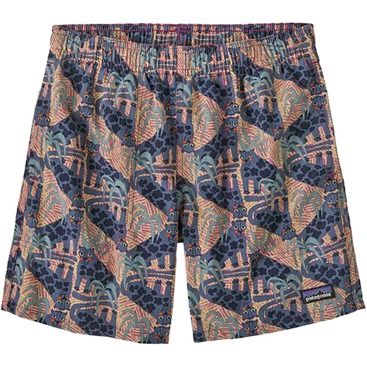 Image of Patagonia Baggies 5in Short - Kids' Jaggy: Faded Magenta, XXL