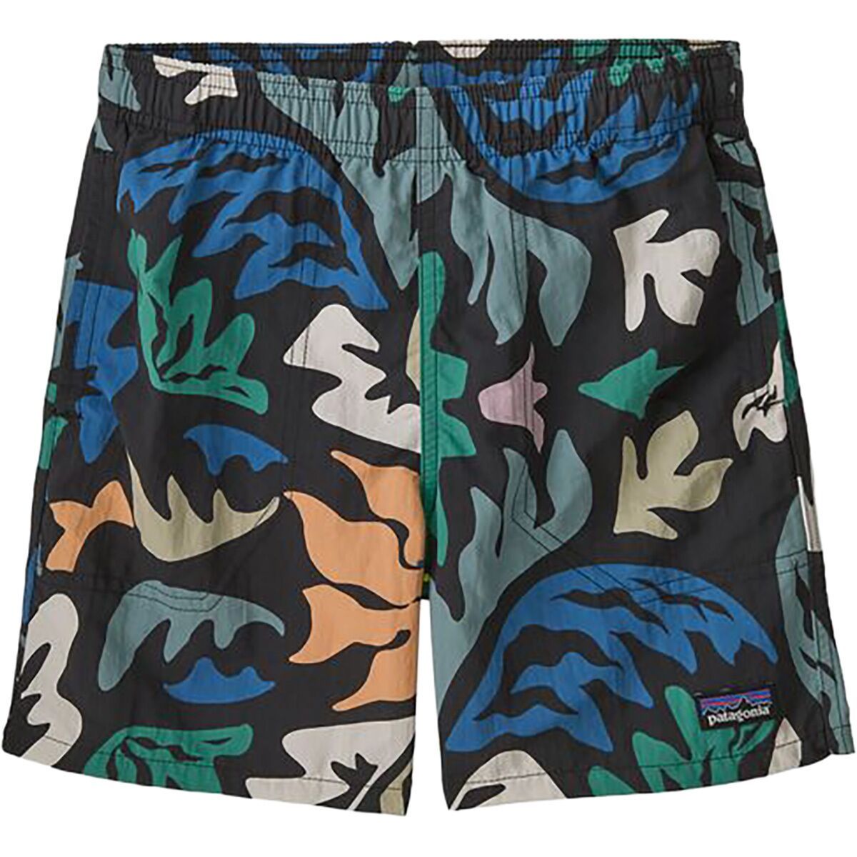 Image of Patagonia Baggies 5in Short - Kids' Kaleido: Black, S