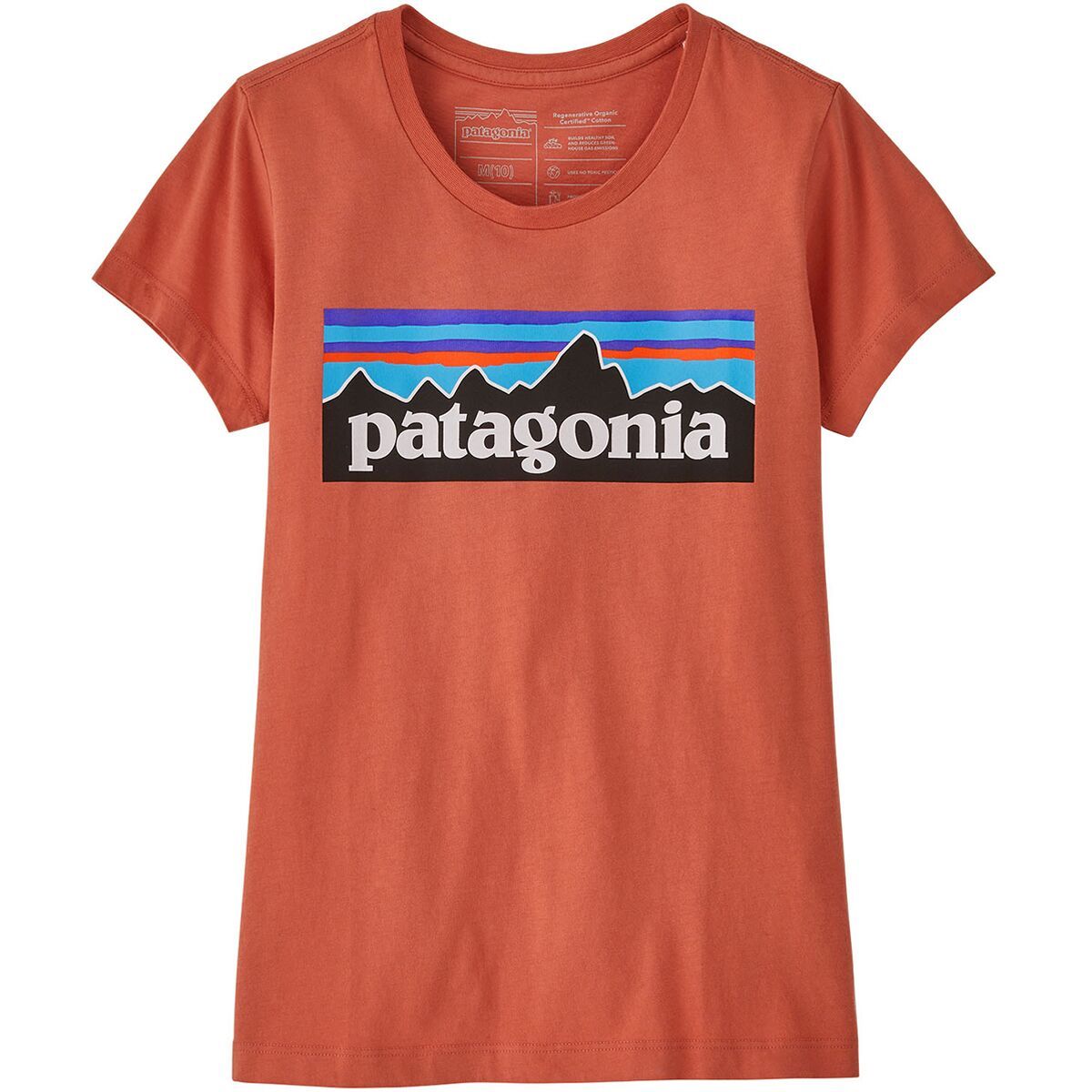 Patagonia P-6 Logo T-Shirt - Girls' Quartz Coral, XXL