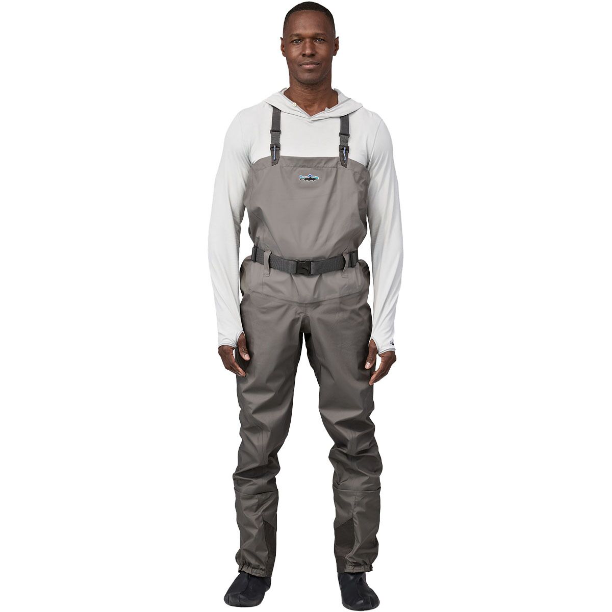 Image of Patagonia Swiftcurrent Packable Waders - Men's Hex Grey, L/Long